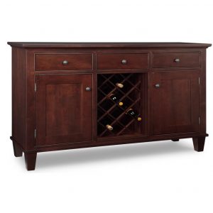 georgetown wine sideboard, Dining room, dining room furniture, occasional, occasional furniture, solid wood, solid oak, solid maple, custom, custom furniture, storage, storage ideas, dining cabinet, sideboard, made in canada, Canadian made, solid cherry, cherry, maple, oak, heritage maple, wine, wine server