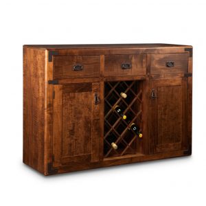 Saratoga Wine Sideboard, Dining room, dining room furniture, occasional, occasional furniture, solid wood, solid oak, solid maple, custom, custom furniture, storage, storage ideas, dining cabinet, sideboard, made in canada, Canadian made, solid cherry, cherry, maple, oak, heritage maple, wine, wine server