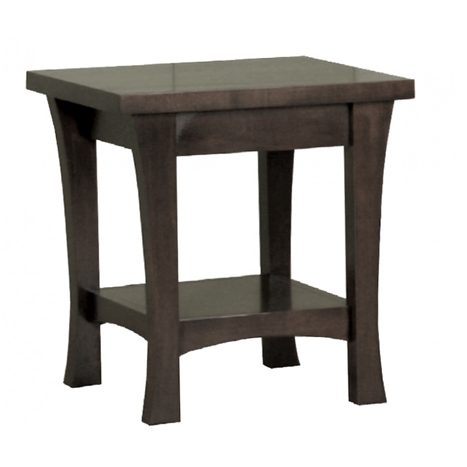 Crofton End table, end table, crofton, end table with no drawers, end table with bottom shelf, Made in Canada, solid wood