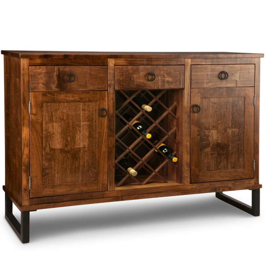 Cumberland Wine Sideboard, Cumberland, Wine Sideboard, Wine, Sideboard, Dining Room, Cabinets, Wine Cabinets, bar, cherry, contemporary, custom cabinet, distressed, handstone, liquor, made in canada, made to order, maple, modern, oak, solid wood, kitchen ideas, kitchen furniture, amish style furniture, contemporary, handmade, rustic, distressed,