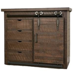 Dalton Small Barn Door Sideboard, Dining Room, Cabinets, Storage Cabinets, barn doors, contemporary, custom cabinet, distressed, drawers, industrial, made in canada, maple, modern, ruff sawn, rustic, sliding doors, solid wood, distressed, simple, customizable, Solid Rustic Maple, craftsman furniture, amish style furniture, contemporary, handmade, rustic, distressed, simple, customizable, Solid Rustic Maple, Dalton Sideboard, Dalton Sideboard - Small