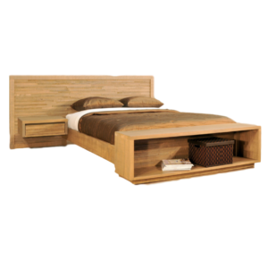 bedroom, bedroom furniture, custom, custom furniture, bed, solid wood, maple, rustic maple, rustic wood, amish design, ledgerock, unique, unique design, nightstand