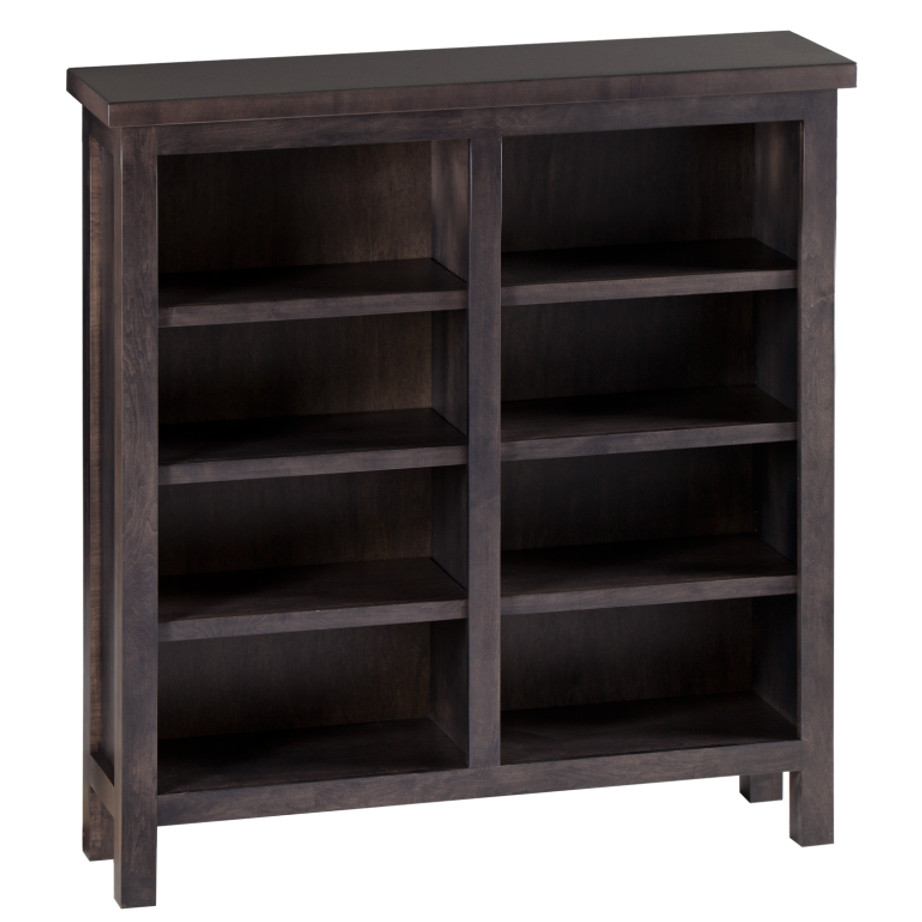 Manhattan Bookcase, Bookcase, Bookcase with storage, made in Canada, Maple wood