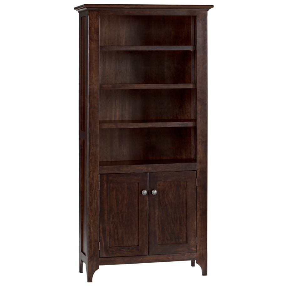 Melrose bookcase, bookcase, Tall bookcase, solid wood, made in Canada