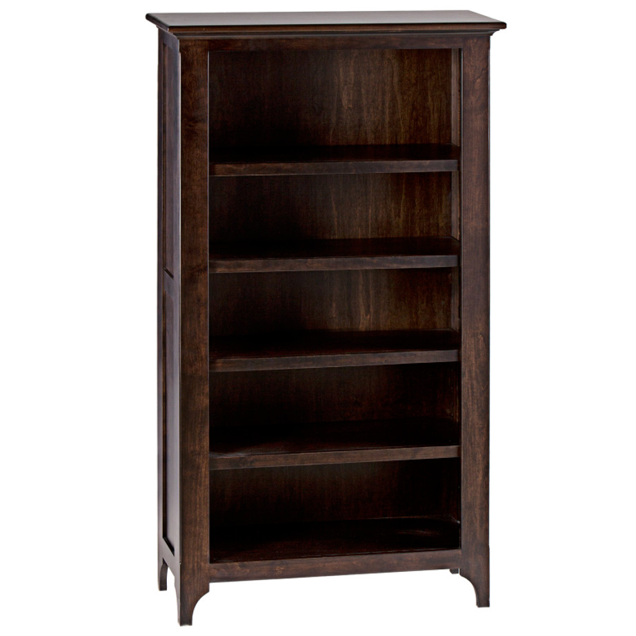 Melrose bookcase, bookcase, Tall bookcase, solid wood, made in Canada