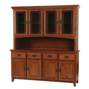Mission 4 Door Buffet and Hutch, Dining room, dining room furniture, occasional, occasional furniture, solid wood, solid oak, solid maple, custom, custom furniture, storage, storage ideas, dining cabinet, sideboard, hutch