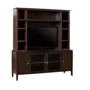 Newport 73 wall unit, wall unit, wall unit with storage TV unit, solid wood , made in canada, choose your wood, solid wood furniture, display wall unit