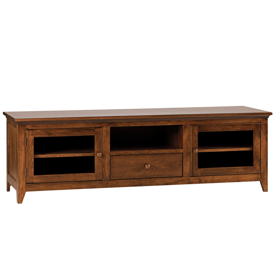 Shaker Low 70 TV console, Shaker Tapered leg console, Shaker TV console, small tv console, TV unit small, small furniture, made in Canada, solid wood furniture