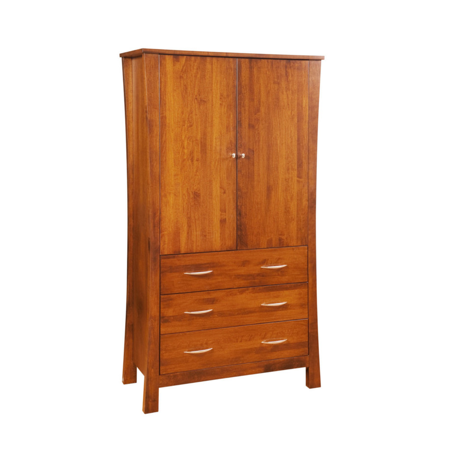 Soho Armoire, bedroom, bedroom furniture, occasional, occasional furniture, solid wood, solid oak, solid maple, custom, custom furniture, storage, storage ideas, armoire, made in Canada, Canadian made