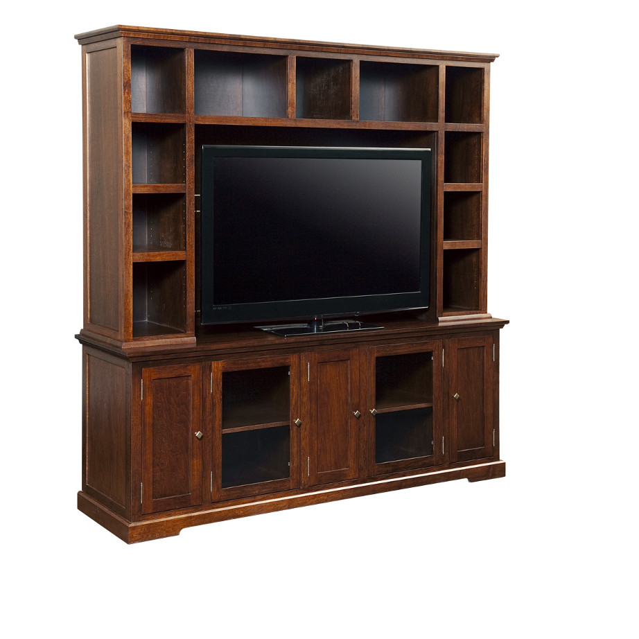 Stanford 83 wall unit, wall unit, wall unit with storage TV unit, solid wood , made in canada, choose your wood, solid wood furniture, display wall unit