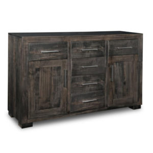 Steel city sideboard ,sideboard ,steel city, sideboard, small furniture, dining room furniture ,made in Canada, built to order , rustic finishes, oak ,maple , handmade rustic, distressed look, storage cabinets, modern oak, kitchen ideas, kitchen furniture, handstone furniture