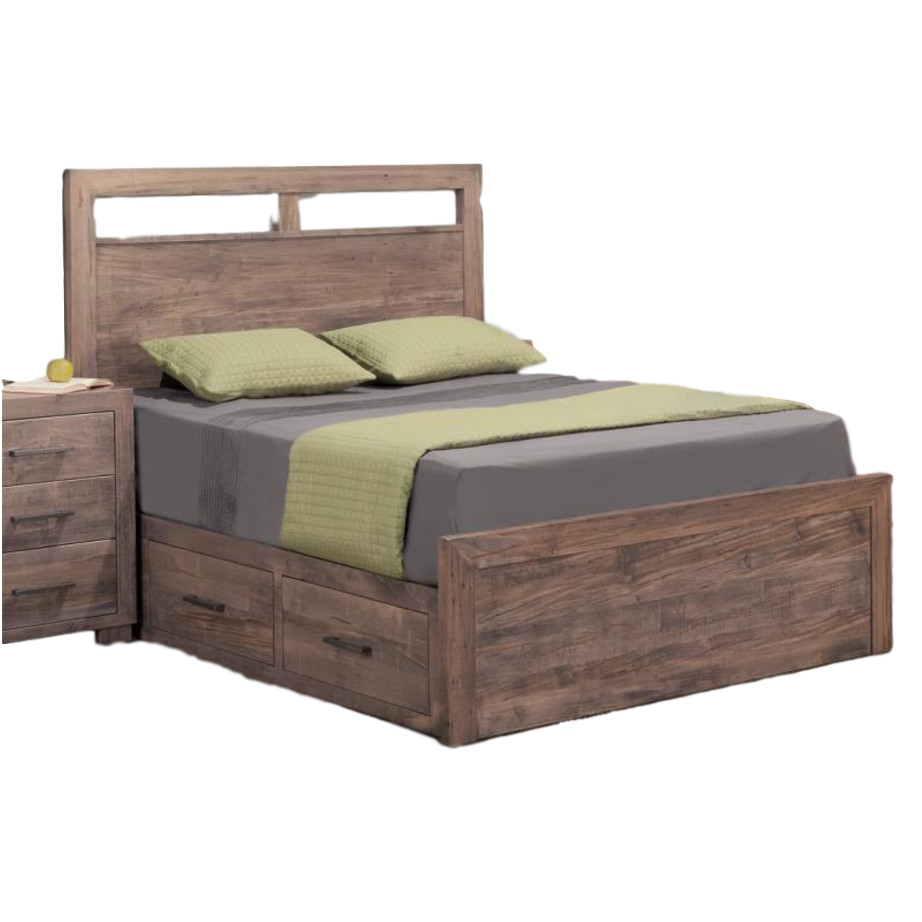 Steel City Storage Bed, Steel City Storage Bed, Beds, cherry, distressed, drawers, made in canada, maple, master bedroom, oak, rustic, solid wood, storage bed, modern, unique, bedroom ideas, blocky, handstone