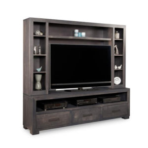 Steel city wall unit, Entertainment, TV Consoles, contemporary, custom cabinet, HDTV, made in canada, maple, modern, oak, rustic, solid wood, tv, other Sizes Available, Glass, Simple, Living Room, Studio TV Console, storage ideas, custom, wall unit, steel city