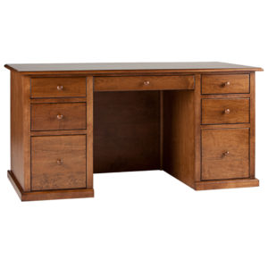 Traditional student desk, made in canada, wood desk, solid wood, traditional desk with storage , student desk