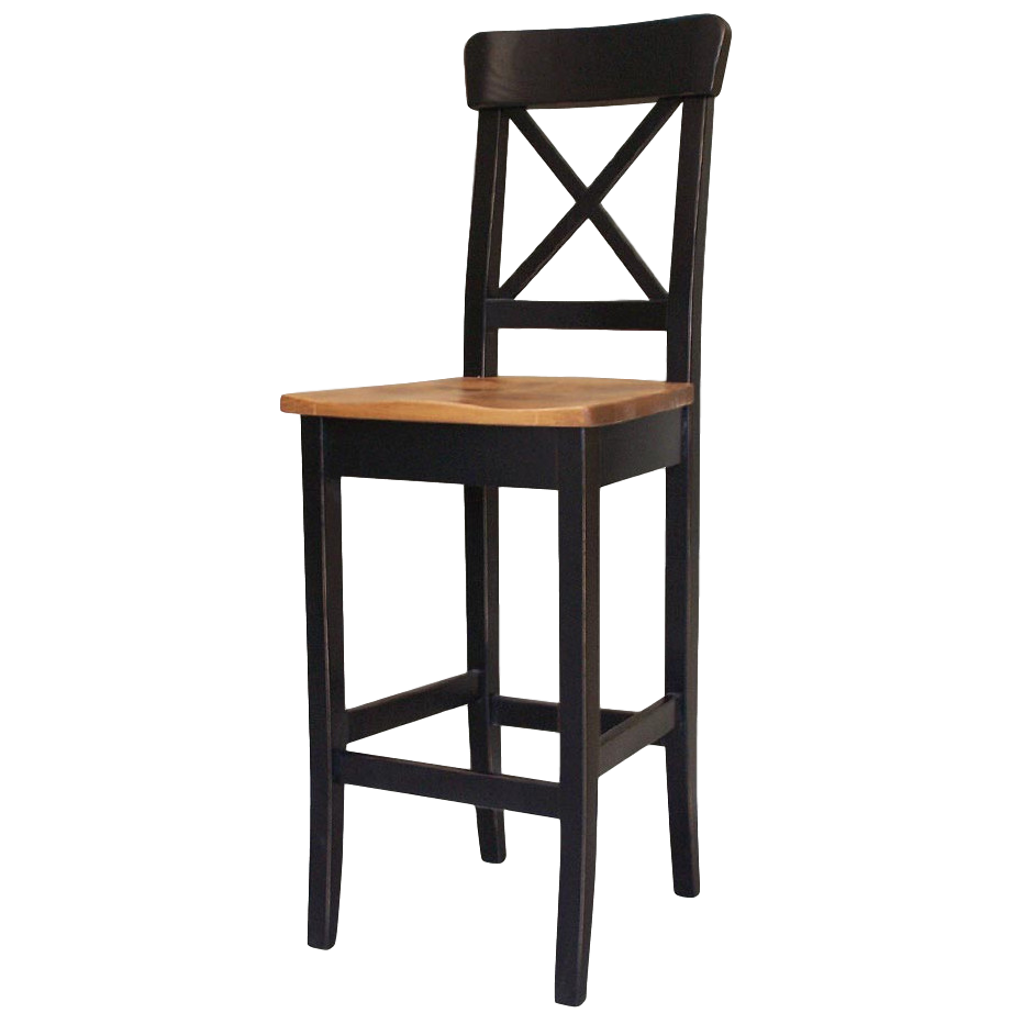 Dining Room, Bar Stools, bar, colour, contemporary, counter, country, distressed, island, kitchen, made in canada, modern, painted, solid wood, white, rustic, simple, x back stool, 24”, 30”, wood seat, True North X Back Stool
