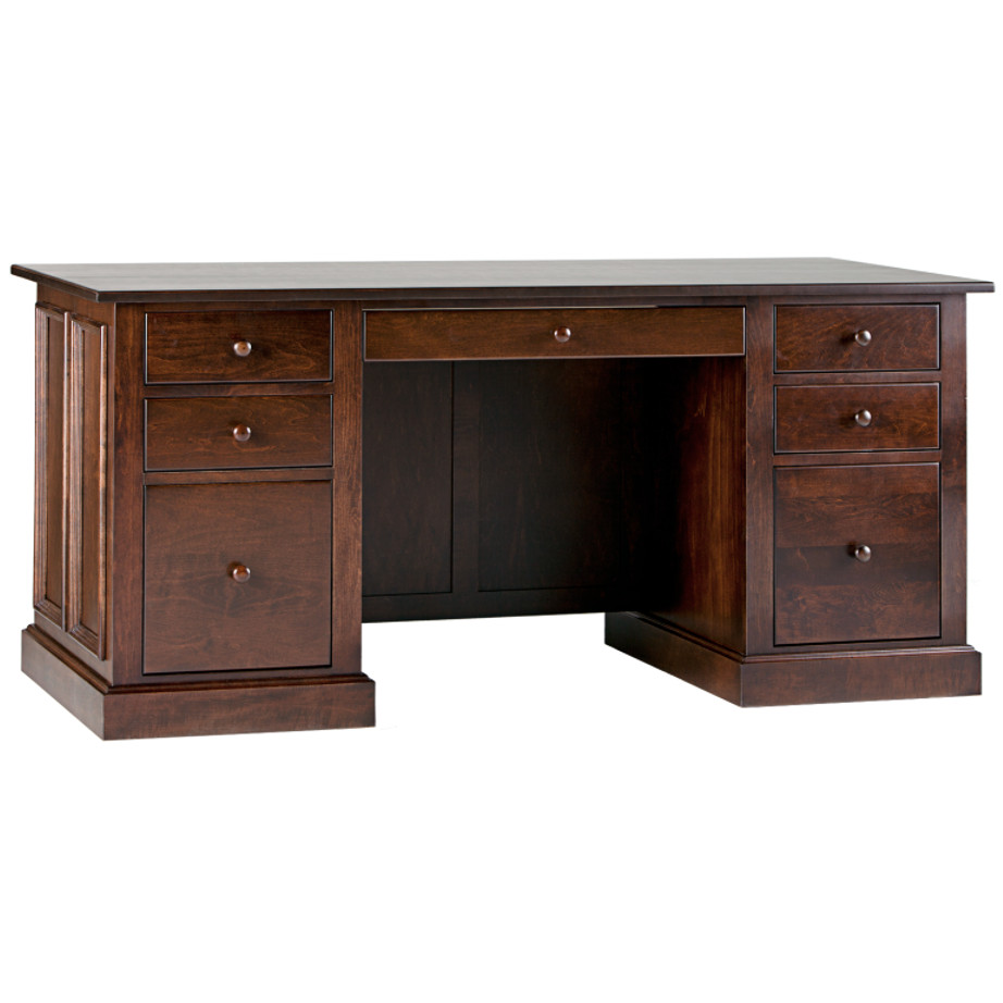 Tuscany desk, desk solid wood furniture, storage desk, made in canada