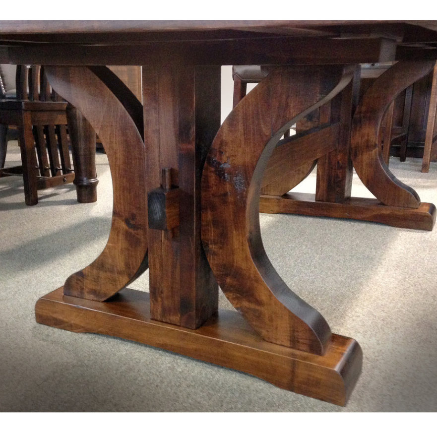 Rustic Carlisle Trestle Table Fanny's Furniture Kelowna, BC