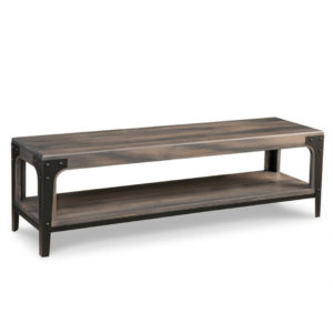 portland bench, solid wood, custom bench, dining bench, entry bench, handstone, metal accents, modern, rustic, urban