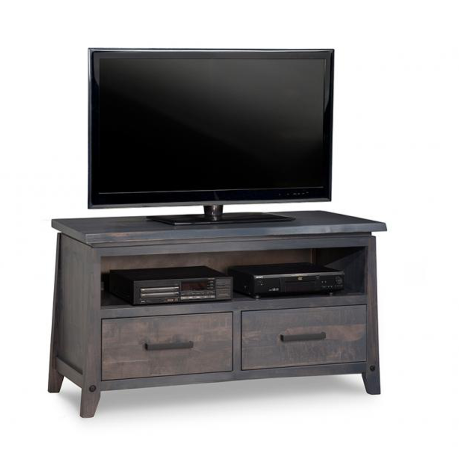handstone, made in canada, solid wood furniture, rustic furniture, modern furniture, craftsman furniture, live edge furniture, amish style furniture, shelving, office furniture ideas, hdtv console, tv console, custom tv cabinet, custom tv console, pemberton tv console small