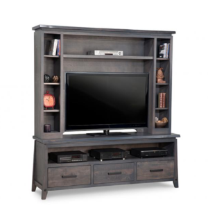 handstone, made in canada, solid wood furniture, rustic furniture, modern furniture, craftsman furniture, live edge furniture, amish style furniture, shelving, office furniture ideas, hdtv console, tv console, custom tv cabinet, custom tv console, pemberton wall unit