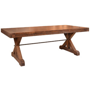 contemporary, distressed, extension table, farmhouse, industrial, leaf, leaves, made in canada, maple, modern, ruff sawn, rustic, solid top, solid wood, Dining Room, Tables, Trestle Tables, rustic wood kitchen furniture, modern kitchen furniture, kitchen furniture, custom built kitchen furniture, Chesapeake Table, Chesapeake, Table