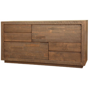 solid wood dresser, rustic furniture, made in canada, canadian made, custom dresser, hand crafted, ruff sawn, distressed wood finish, greystone dresser