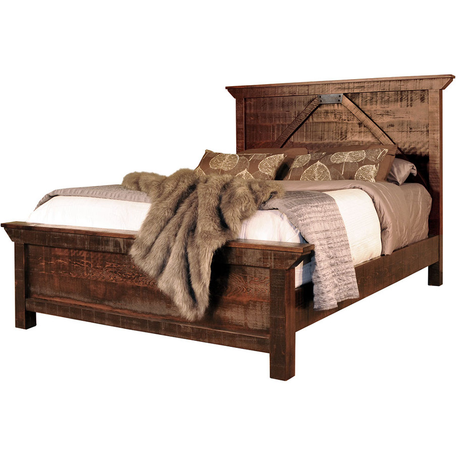 solid wood bedroom furniture, canadian made bedroom furniture, ruff sawn bedroom furniture, rustic bedroom furniture, rustic carlisle bed