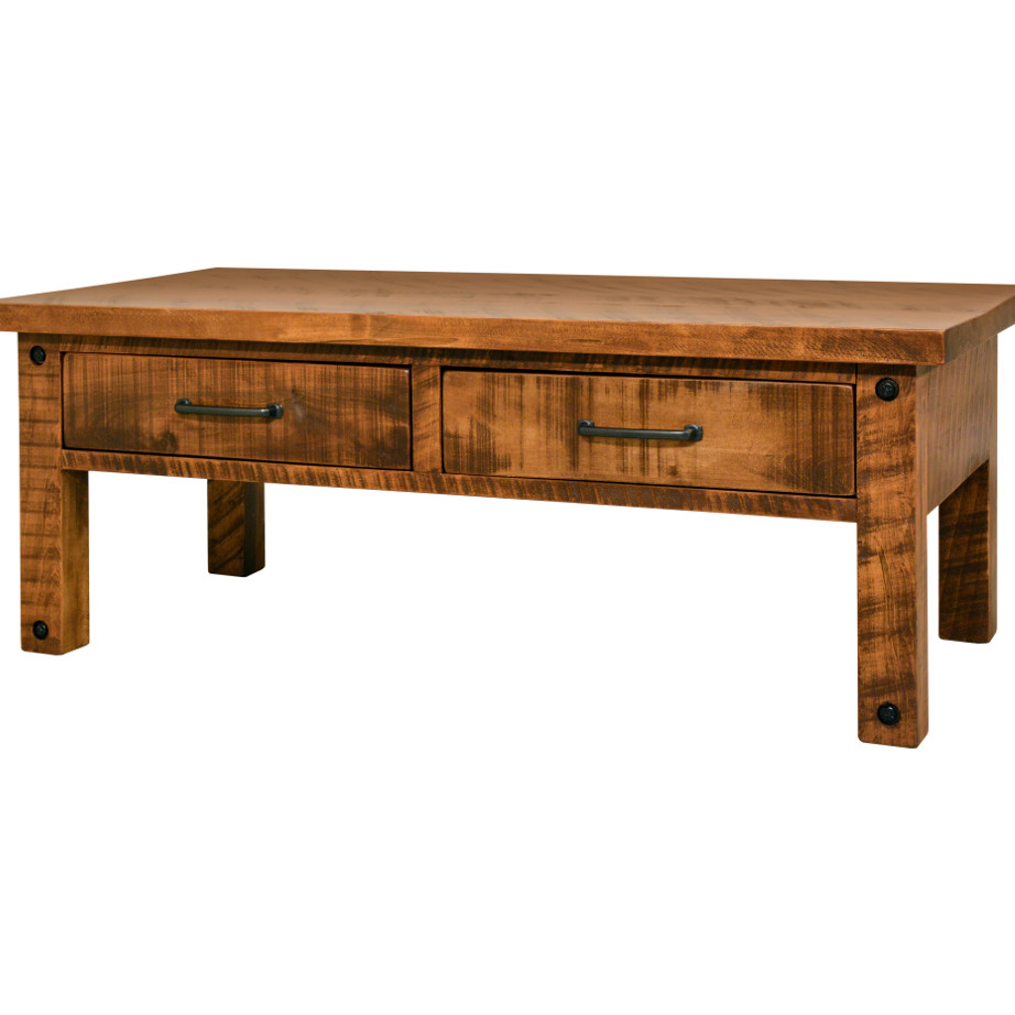 coffee table, solid wood, rustic maple, ruff sawn, modern, urban, contemporary, adirondack coffee table