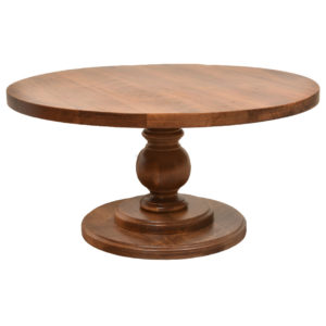 coffee table, solid wood, rustic maple, ruff sawn, modern, urban, contemporary, arta round coffee table