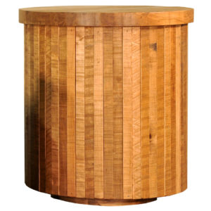 coffee table, solid wood, rustic maple, ruff sawn, modern, urban, contemporary, round, ledge rock round end table